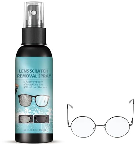 Brillengläser-Spray zum Entfernen von Kratzern,Brillenglas Kratzer Reparatur Lösung,Linsen-Kratzer-Entferner Spray