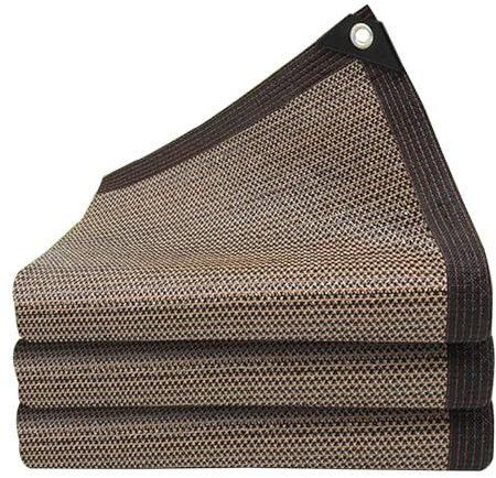 90% taux d'ombrage Filet D'ombrage Brun Tissu D'ombrage Avec œillets Toile D'ombrage Piscine Voile D'ombrage pour Extérieur Terrasse Pergola Balcon Serre 1x2m 2x3.0m 3x4m 4x5m 5x6m 6x7m(3x9m)
