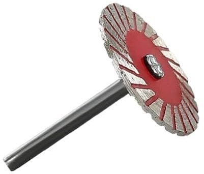 4/7-teiliges rotes Diamant-Turbo-Kreissägeblatt und 6-mm-Griff for Schneiden von Granit, Marmor Keramikfliesen(4pcs Red)
