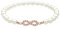 Elli Armband Damen Infinity Perle mit Kristalle in 925 Sterling Silber Rosé vergoldet