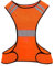 Biqing Sicherheitswesten,Warnweste,Atmungsaktiv&Leicht Reflektierende Weste für Outdoor-Aktivitäten Lauf Damen Herren.(Orange)