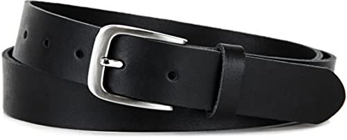 Frentree Ledergürtel MADE IN GERMANY, Gürtel für Damen und Herren, 3 cm breit, Schwarz, 105 cm