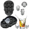 FLZONE Tête de Mort Moules à glaçons, 3D Tête de Mort Ice Cube avec Couvercle, drôle Tête de Mort de Glace pour Whiskey, Cocktails et Boissons jus avec Mini Entonnoir