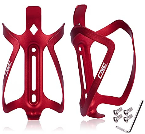 CNC Lot de 2 Porte-Bouteilles d'eau pour vélo de Route/VTT, Rouge