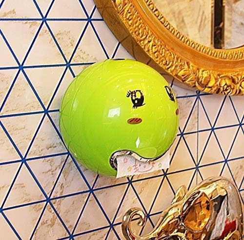 MOJUN Toilettenpapierhalter mit Wandhalterung, Rollenhalter für Toilettenpapierrollen, für Wand, Tisch, Bad, Küche, Hotel (grün)
