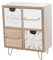 Schubladenbox Schreibtisch Organizer Kompakter Schubladen: Bastelbox Aufbewahrung mit 4 Schubladen Stapelbarer Schubladenturm für Schminke,Kosmetika & mehr 24X20X9.3CM