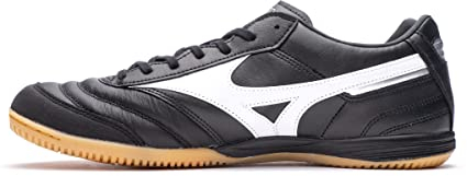 Mizuno Unisex Morelia In Hallenfußballschuhe, Schwarz/Weiß/Silber, 41 EU