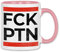 wowshirt Tasse FCK Ptn Für Ukraine Ukrainische Patrioten Gegen Putin Demo Anti, Farbe:White - Pink
