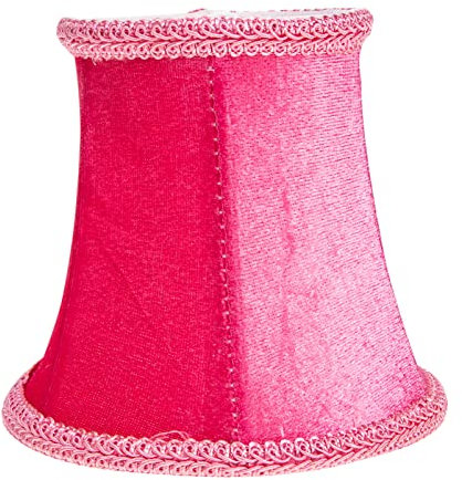 Beaupretty Lampenschirme Samt Stoffschirm Ersatz Samtlampe Lampenabdeckung für E14 Tischlampe Wandlampe Stehlampe Wandleuchte Pendelleuchte Kerze Kronleuchter Deckenleuchte Rosa
