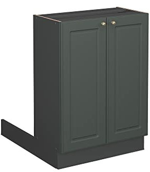 Vicco Isla de Cocina Fame-Line, Verde Dorado Casa de Campo/Antracita, 60 cm sin encimera