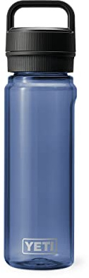 YETI Yonder Bouteille d'eau 750 ml avec bouchon Yonder Chug Bleu marine