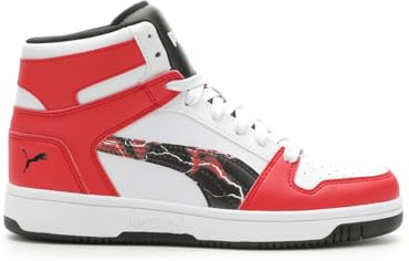 PUMA Kids Boys Rebound Layup Sl Heat Lightning Slip On Sneakers Shoes Casual - Red - Size 7 M
