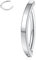 Chirurgenstahl Bauchnabelpiercing Schmuck Bauchnabel Clicker Ring 14G Bauchnabelring Clicker Bauchnabelring Silber Bauch Barbell Piercing Rivet Reverse Curved Nabel Barbell Reverse Nabelringe 10mm