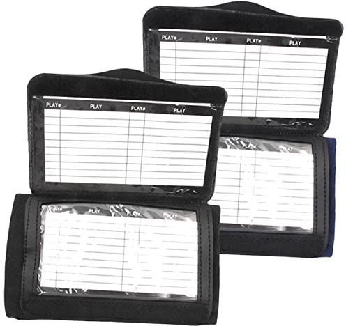 Toddmomy Zubehör Fußballzubehör 2 Stück Armband Übungszubehör Einsatz Playbook Armband Armbänder Baseball Armbänder Fußball Polyester Board Handgelenk Flagge Fußball Playbook Armband