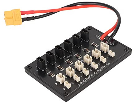 Batterie-Parallelladeplatine, 6-Kanal-Batterieladeplattenplatine mit GNB27, PH2.0-Anschluss und JST1,25 Mm für Tiny Whoop