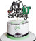 Xsstarmi 1 Pack Happy 10th Birthday Cake Topper Glitter Video Game Cake Pick Ten Cheers to 10 Years Cake Decoration for Game Theme 10th Birthday Party Decorations Black