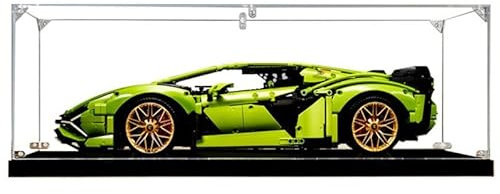 Acryl-Vitrine für Lego 42115, staubdichte, transparente Vitrine für (Lamborghini Sián FKP 37) (Modell NICHT im Lieferumfang enthalten)(3mm)