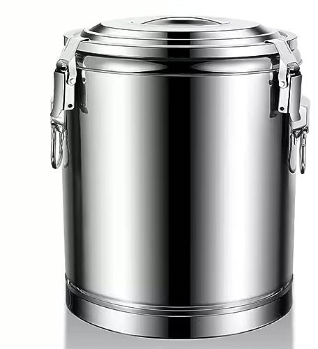 EMYJAY Contenedor Isotérmico Acero Inoxidable, Barril Termo De Té con Leche Comercial Urna De Café Comercial Dispensador De Bebidas Calientes De Acero Inoxidable LYWY (Color : Silver, Size : 40L)