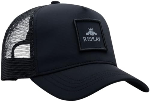 Replay Unisex Ax4334 Baseballkappe, 0098 Black, Einheitsgröße EU