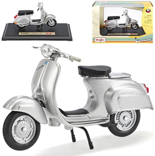 Generisch Vespa P150X Silber Grau 1978 1/18 Modell Motorrad