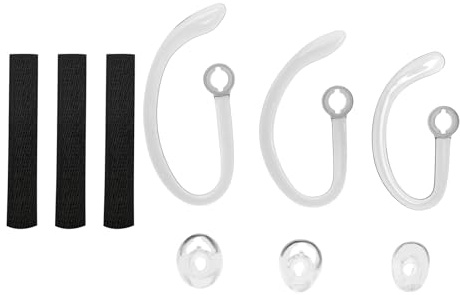 SG Store 3 Set Ohrhörer Eargels Ersatz-Set Ohrpolster aus Silikon Ohrhaken Ohrbügel Loop Muffe aus Schaumstoff kompatibel mit Plantronics CS540 Savi Kopfhörer-Zubehör