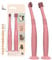 PAWINTOWN Soft Cat Toothbrush Set – Suitable for Dogs – Food Grade Silicone – Dental Care, Teeth Cleaning, Tooth Brushing Kit (Blushing Flamingo)