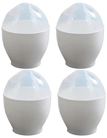 SYXWJL Coppetta per uova 4 pezzi di uovo a microonde cuocere for cucina for uova tazza di uovo resistente al microonde portatile tazza di cucina di uova caldaia Coppe per le uova., 20010125