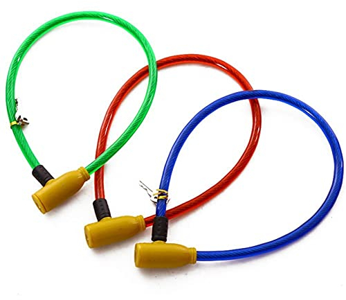 Elemente der Energiespeicherung NFEGSIYA Fahrradschloss Stahldraht Metall Fahrrad Sicherheitsschloss Universal Fahrradschloss Motorrad Drahtschloss Sicherheitskabel mit 2 Schlüssel Elektronisches Zube