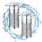 Atuoxing 2pcs Bodenablauf Filter aus Edelstahl, Abflussstopfen mit Sieb, Sieb für Spülbecken, Waschbecken Sieb mit PushTyp Rückprallkern aus Messing für Küchen, Bad und Balkon