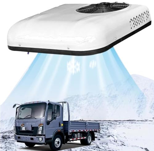 Hydravex Aire Acondicionado para RV Aire Acondicionado Todo en uno para Techo de RV, Aire Acondicionado de 12 V/24 V CC para RV, para camión, RV, Barco, Autocaravana, Remolque de Viaje,12V
