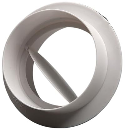 MEXEWORD Clapet Anti-Retour for Tuyau Rond de 80/100/110/150/200 mm de diamètre, clapet Anti-Retour en Plastique for Conduit d'air, clapet Anti-Retour for Tuyau de Cuisine Portable(100mm)