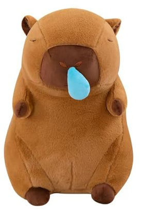 Aicerous® Peluche Capybara, Peluche Capibara con Mochila Tortuga, Súper Suave Capibara Peluche Toy, Adecuado como Regalo de cumpleaños u Otros Regalos navideños para niños (B)
