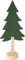 Trend Line Deko Holz Tannenbaum 31 x 6,5 x 13 cm grün Figur