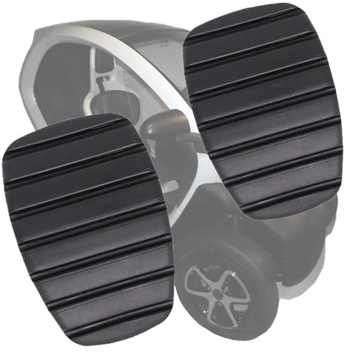 LECREA Bremskupplung Pedalauflagen für New Mobility Concept Twizy 2012-2020, Gummi Fußstütze Bremspedal Abdeckung Auto Kupplung Pedale Pad 2 Stück