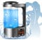 Hydrogen Water Generator, 2L Large Capacity Hydrogen Rich Water Machine Water Ion Generator Portable Ionizer Maker Machine with Thermostat Function & Touch Control LED Display for Office Families