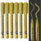 6 PCS stylo doré pour pierre tombale, feutre pailleté, feutre argenté métallique, posca pointe fine marqueur permanent marqueur indélébile pointe fine sharpie