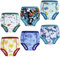 MOEMOE BABY Training Pants Boys Potty Training Pants,Toddler Training Pants,Toilet Training Pants,Reuasable Potty Training Underwear,Blue Fish,6 pack,6 Years