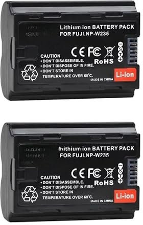 Batterie Au Lithium 2 Pièces 2280 MAh, Compatible avec Fujifilm X-T5 X-T4 GFX 100S X-H2S GFX 50S II VG-XT NP-W235, Batterie
