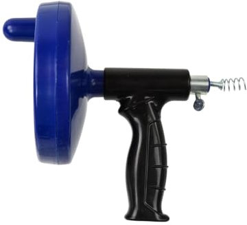 BSD Kanalreinigungsspirale 6mm x 5m im schützenden Kunststoffgehäuse - effektiver Rohrreiniger für saubere Wasser- und Abwasserrohre