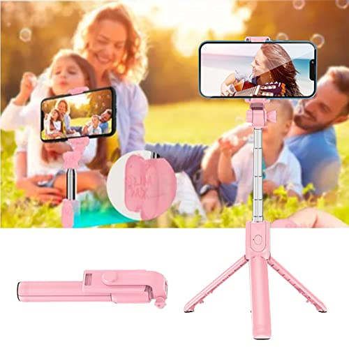 aqxreight Erfassen Sie Jeden Moment mit Unserem Tragbaren Teleskop -Selfie -Stick und Stativ mit Fernbedienung in Pink (PINK)