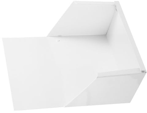 Gatuida Blocco Paraspruzzi Grondaia in Alluminio Bianco Estensione Scarico Pioggia per Villa Edifici Facile Installazione e Pulizia Resistente e Durevole