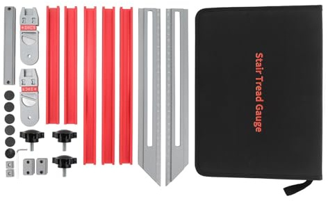Treppenstufen Schablone Aus Aluminiumlegierung, Hochpräzises Treppenmaß Werkzeug, Klare Markierung, Robust Und Langlebig - Universelle Passform, Schnelle Anwendung, Für Geländer