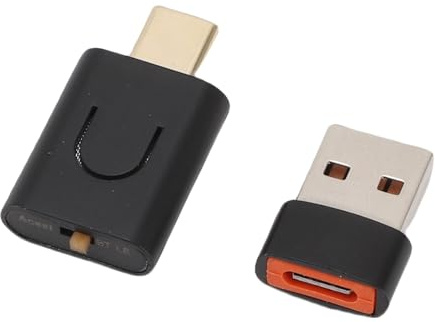 Risegun USB C aptX 5.4 Bluetooth Audio Adapter USB Sound-Sender für PC Laptop Tablet Kopfhörer, Wireless Dongle Musikadapter Plug und Play, Unterstützt LE Audio