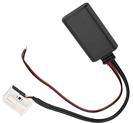 Bluetooth-Adapter-Aux-Kabel für Audio 20 30 50 APS Comand APS-Ausstattung A169 W245 W203 W209 W164 für Autoradio-Musikliebhaber ABS-Kunststoff Rot Schwarz 1 Stück