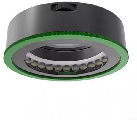 Robust All-Metal LED Microscope Lamp Featuring Polarized Ring Light and Adjustable Light Intensity Settings