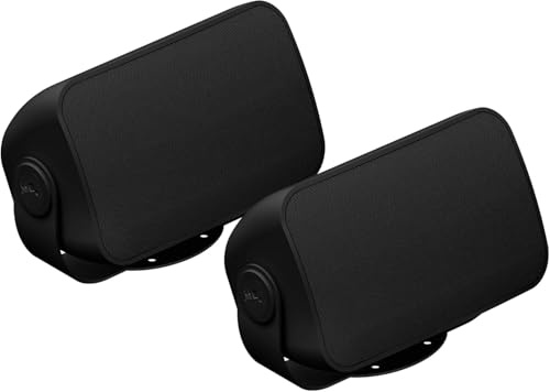 Sonance OUTDRWW1BLK Outdoor Black Weatherrproof IP66 Speakers Pair