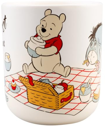 Disney Winnie the Pooh Stifte Organizer Stiftehalter Merch Geschenke | Stifteköcher Schule Bürobedarf 10 x 10 x 8 cm aus Keramik - Schreibtisch Zubehör Deko