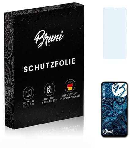 Bruni Schutzfolie kompatibel mit LG G8X ThinQ Folie, glasklare Displayschutzfolie (2X)