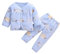 Xmiral Baby M鋎chen Jungen Kurze Pl黶ch Warme Nachtw鋝che Pyjamas Langarm Kleidung Set Herbst Top + Hosen Zweiteiler(G,3-6 Monate)