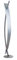 Lucande LED Stehlampe silber mit Touchdimmer, 24W LED, geschwungene Stehleuchte 140 cm, Standleuchte Wohnzimmer, Esszimmer